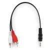 Кабель аудио джек 3.5 - 2 x тюльпана (jack 3.5 - 2xRCA)   0.2м  Cablexpert