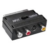Переходник аудио-видео SCART - 3хRCA/S-VIDEO (m/f) Black Buro