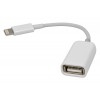 Переходник USB A(f) - Lightning(m)  White Defender APL-OTG