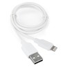 Кабель USB A(m) - Lightning(m)  1.0м White Cablexpert CCB-USB-AMAPO2-1MW