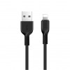 Кабель USB A(m) - Lightning(m)  1.0м Black HOCO X13