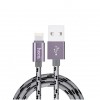Кабель USB A(m) - Lightning(m)  1.0м Grey HOCO X2